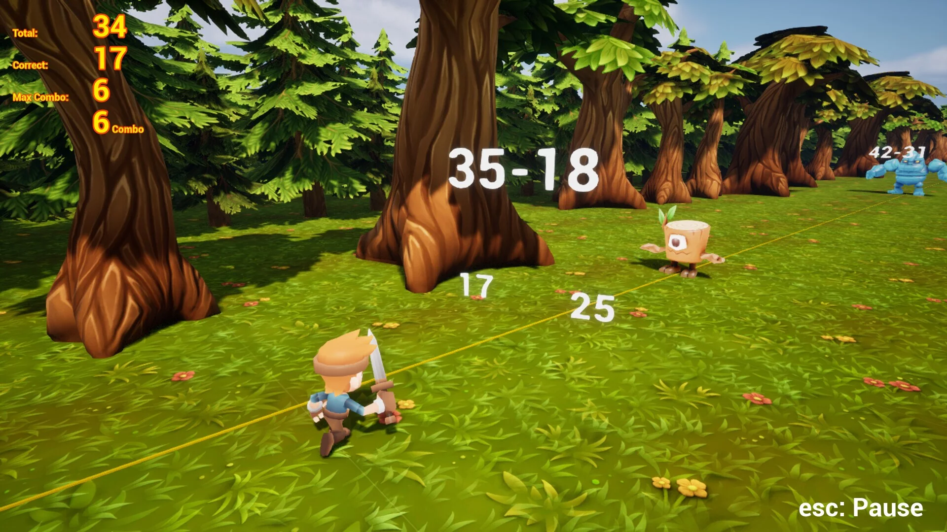 Изображение игры: Math Monster Quest