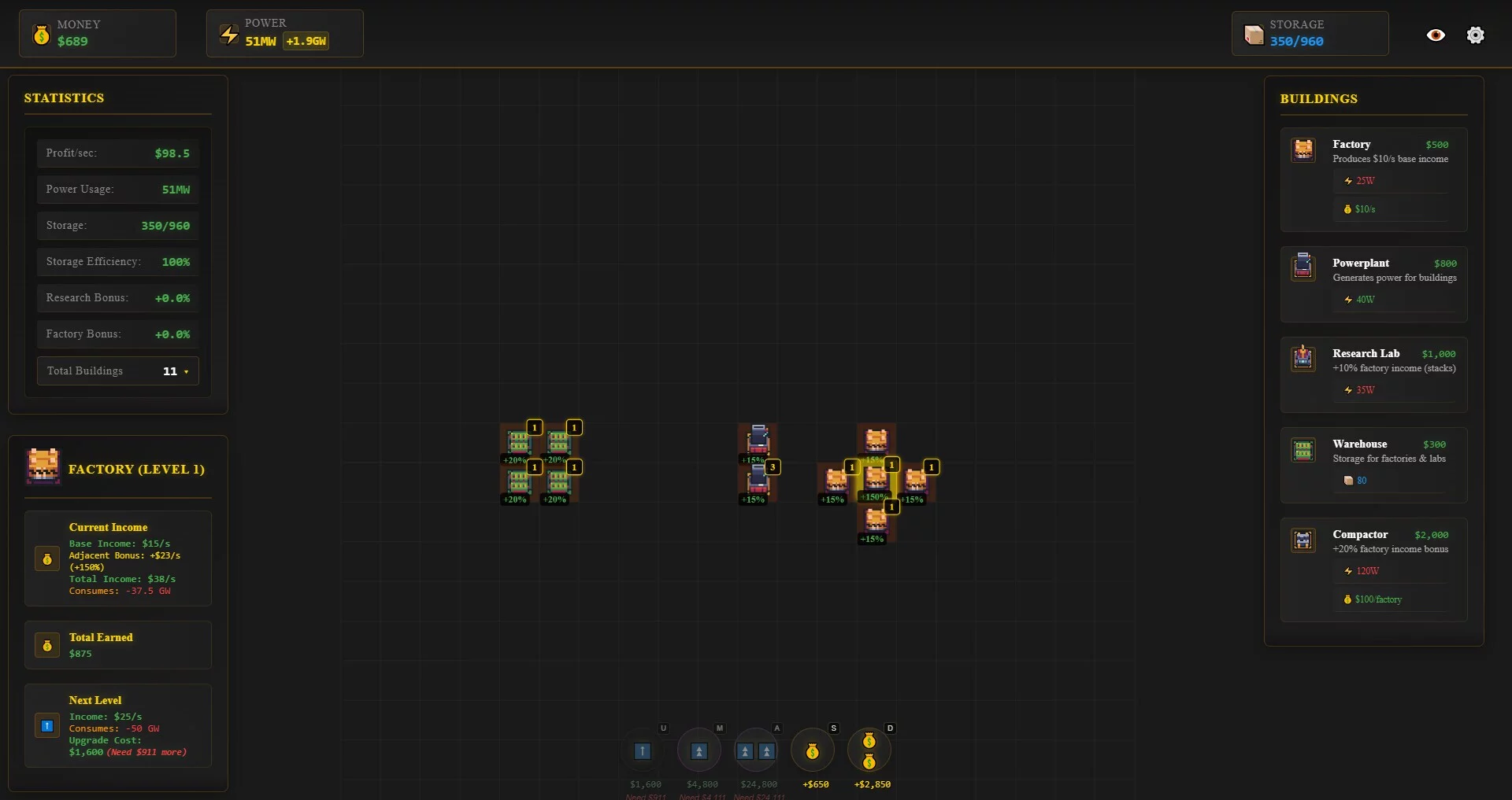 Изображение игры: Idle Grid
