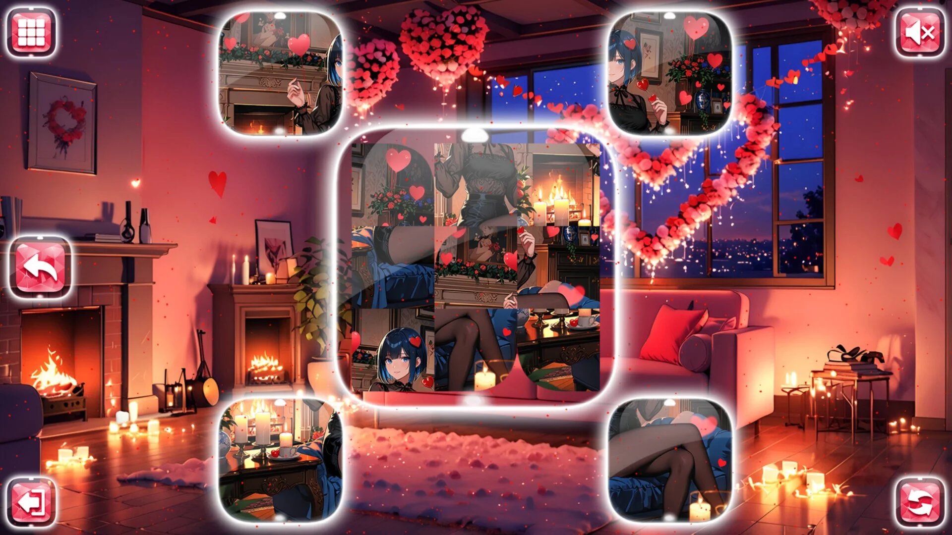 Изображение игры: Lovely Anime Puzzle: Valentine