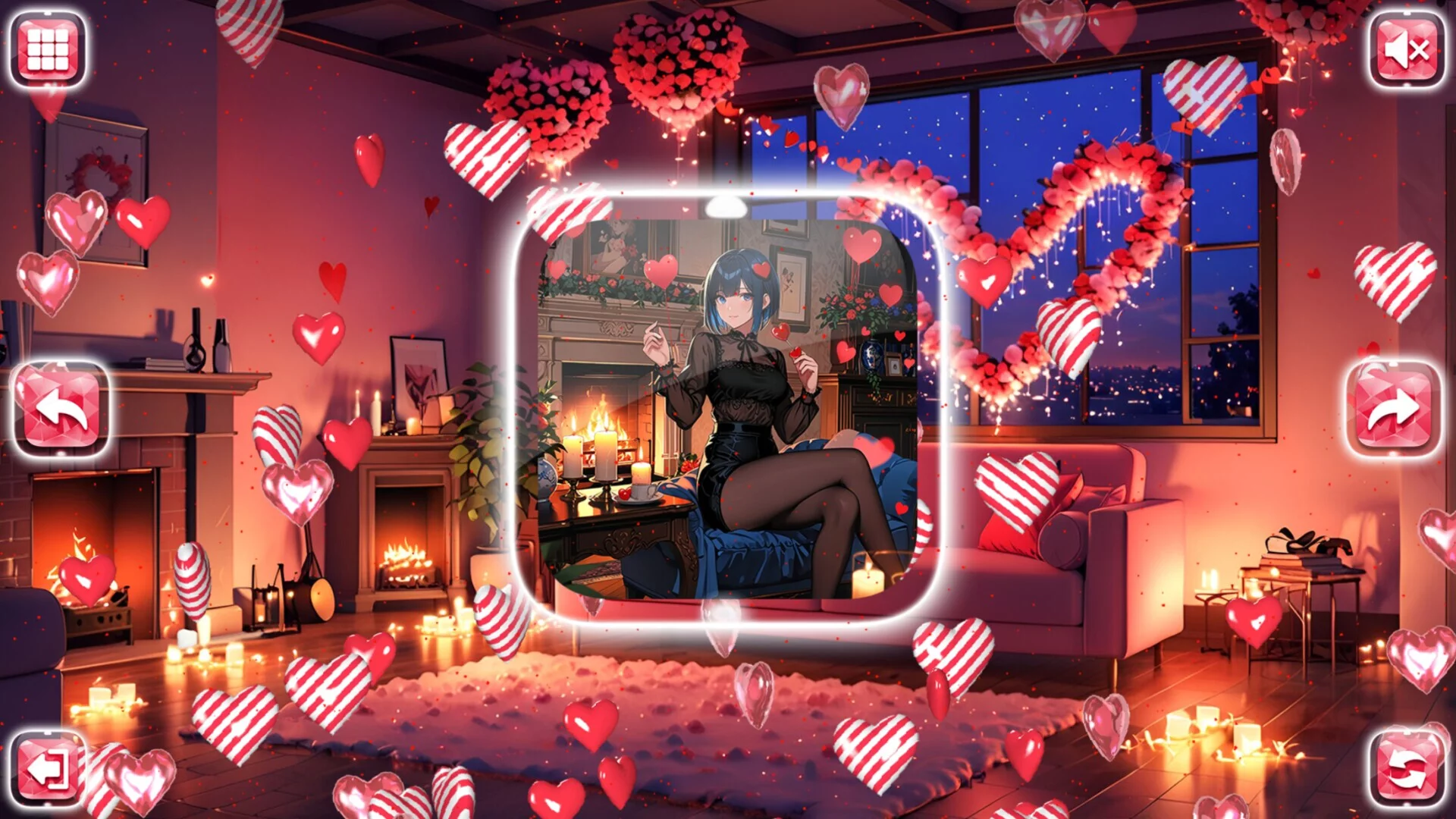 Изображение игры: Lovely Anime Puzzle: Valentine
