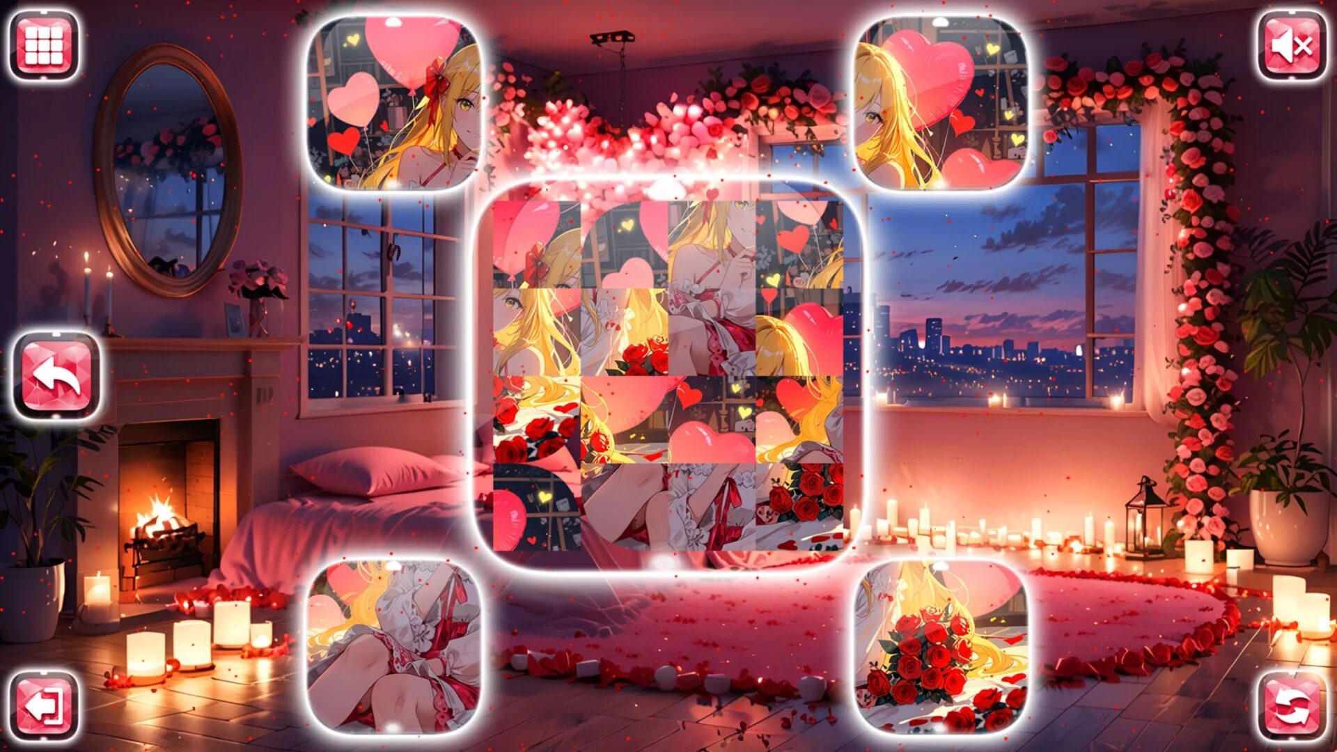 Изображение игры: Lovely Anime Puzzle: Valentine