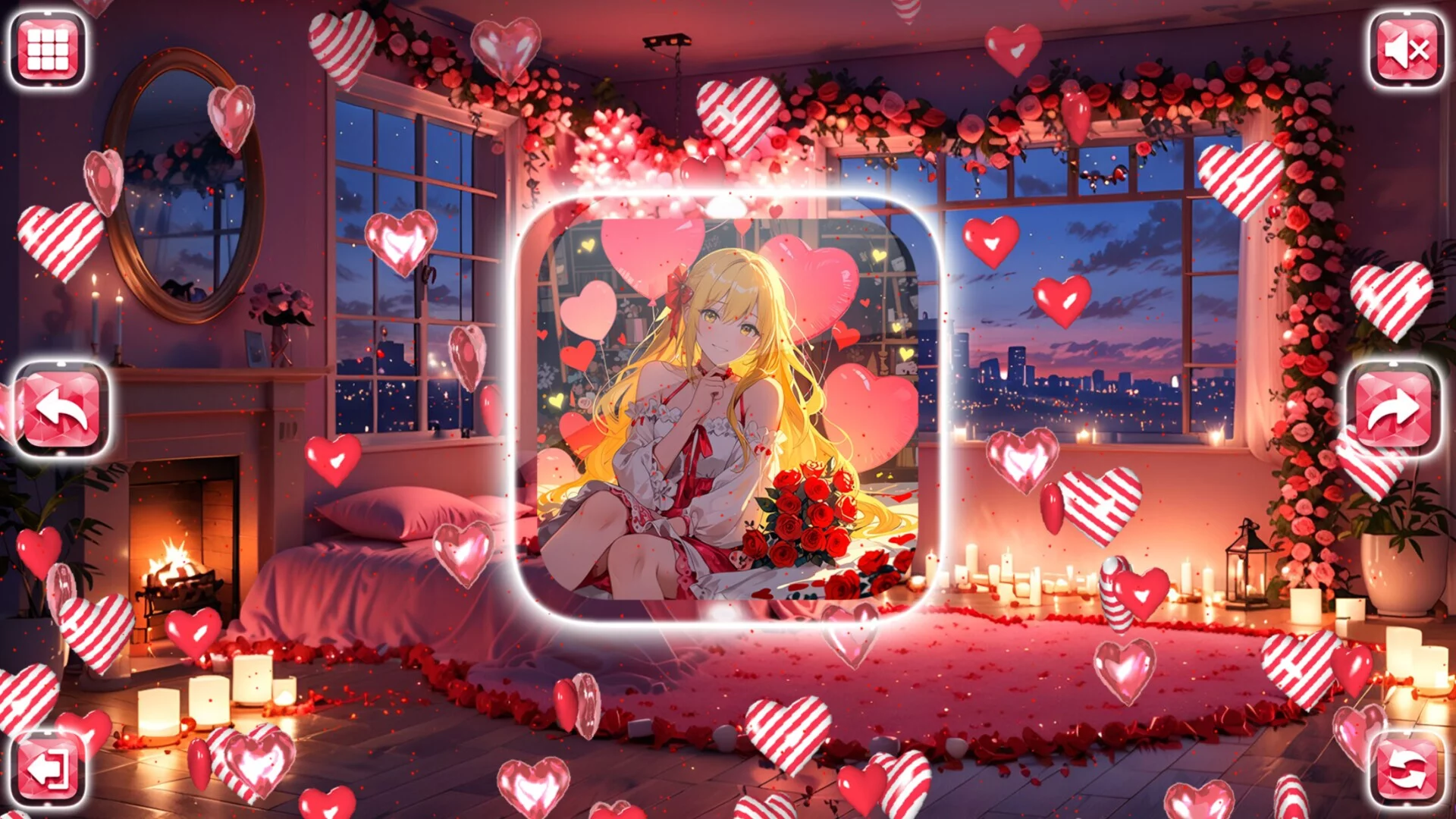 Изображение игры: Lovely Anime Puzzle: Valentine