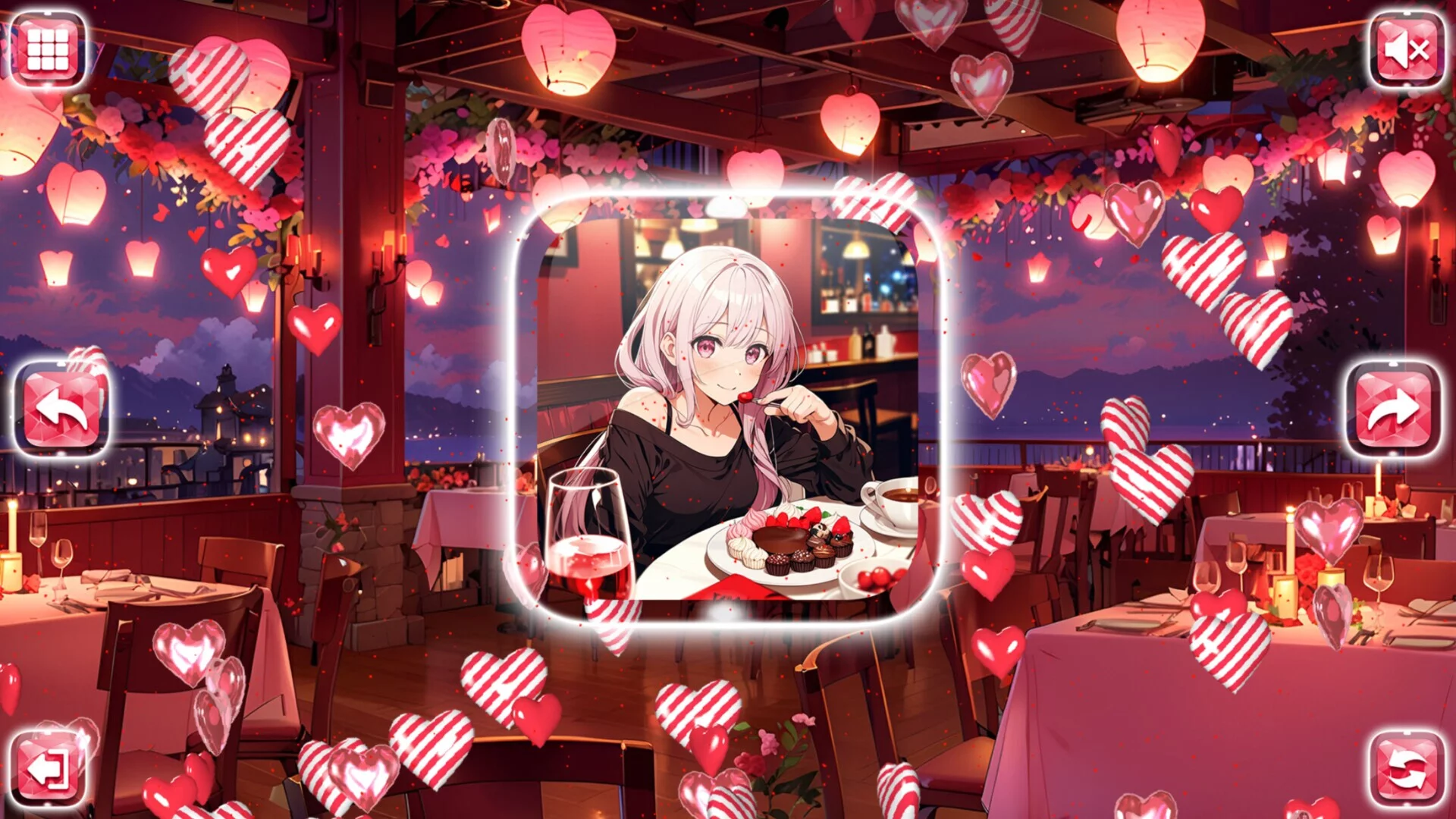 Изображение игры: Lovely Anime Puzzle: Valentine
