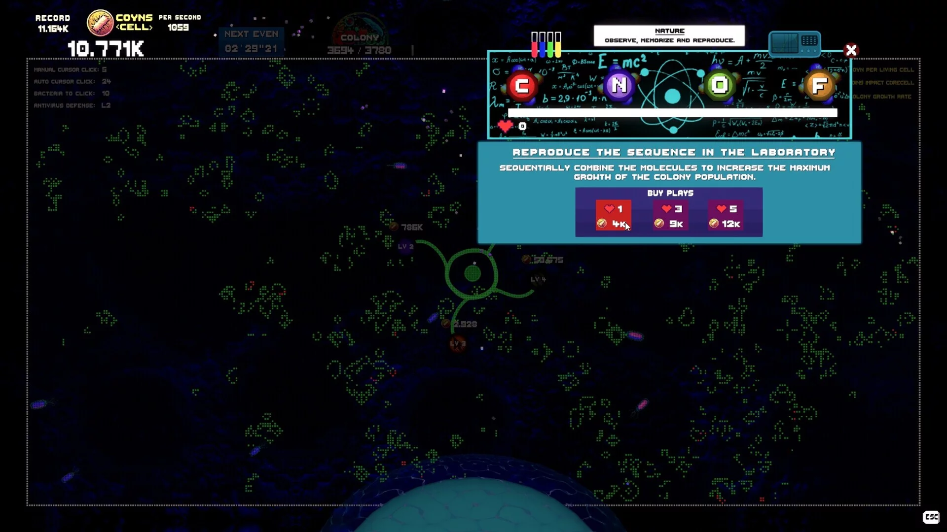 Изображение игры: SynthetiCell BioClicker