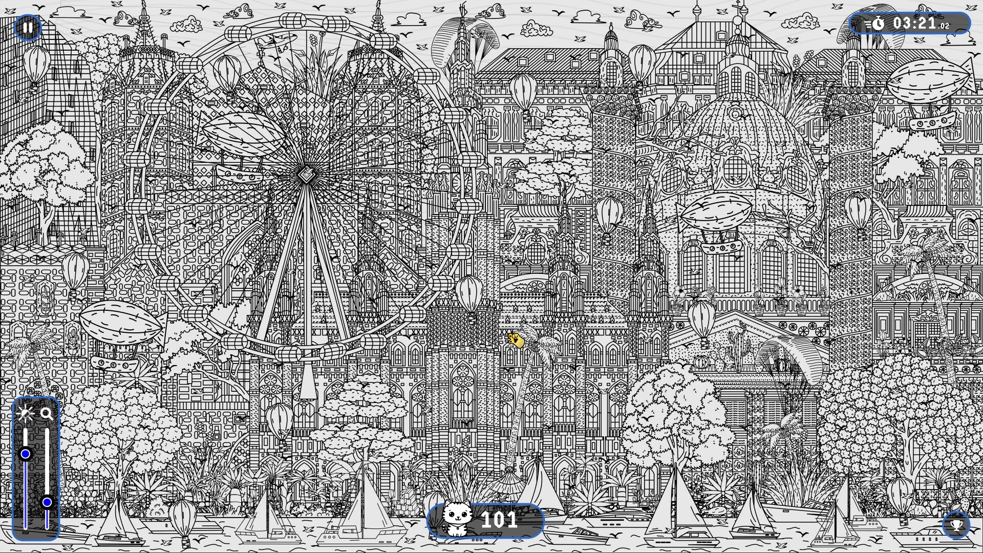 Изображение игры: 101 Cats Hidden in Vienna