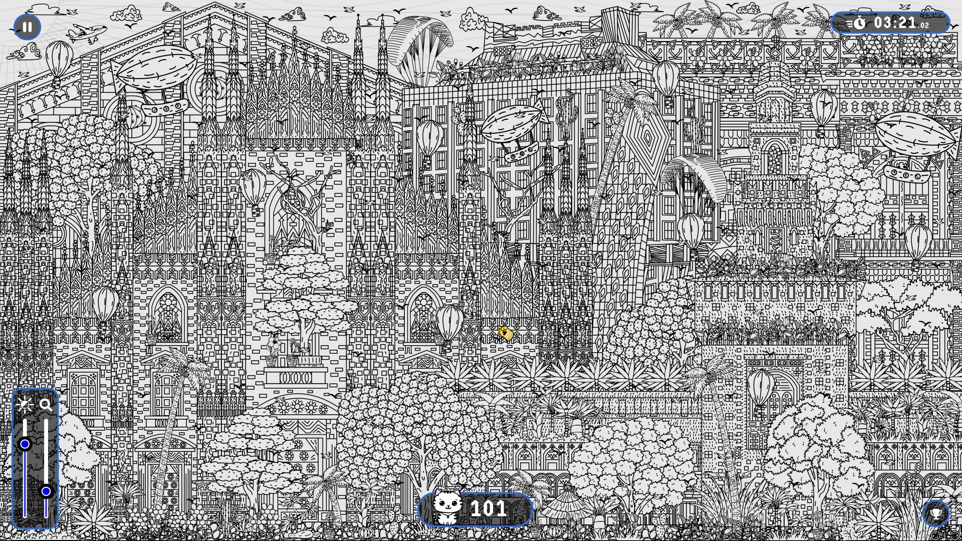Изображение игры: 101 Cats Hidden in Milan