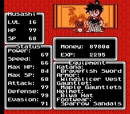 Изображение игры: The Adventures of Musashi Jr.
