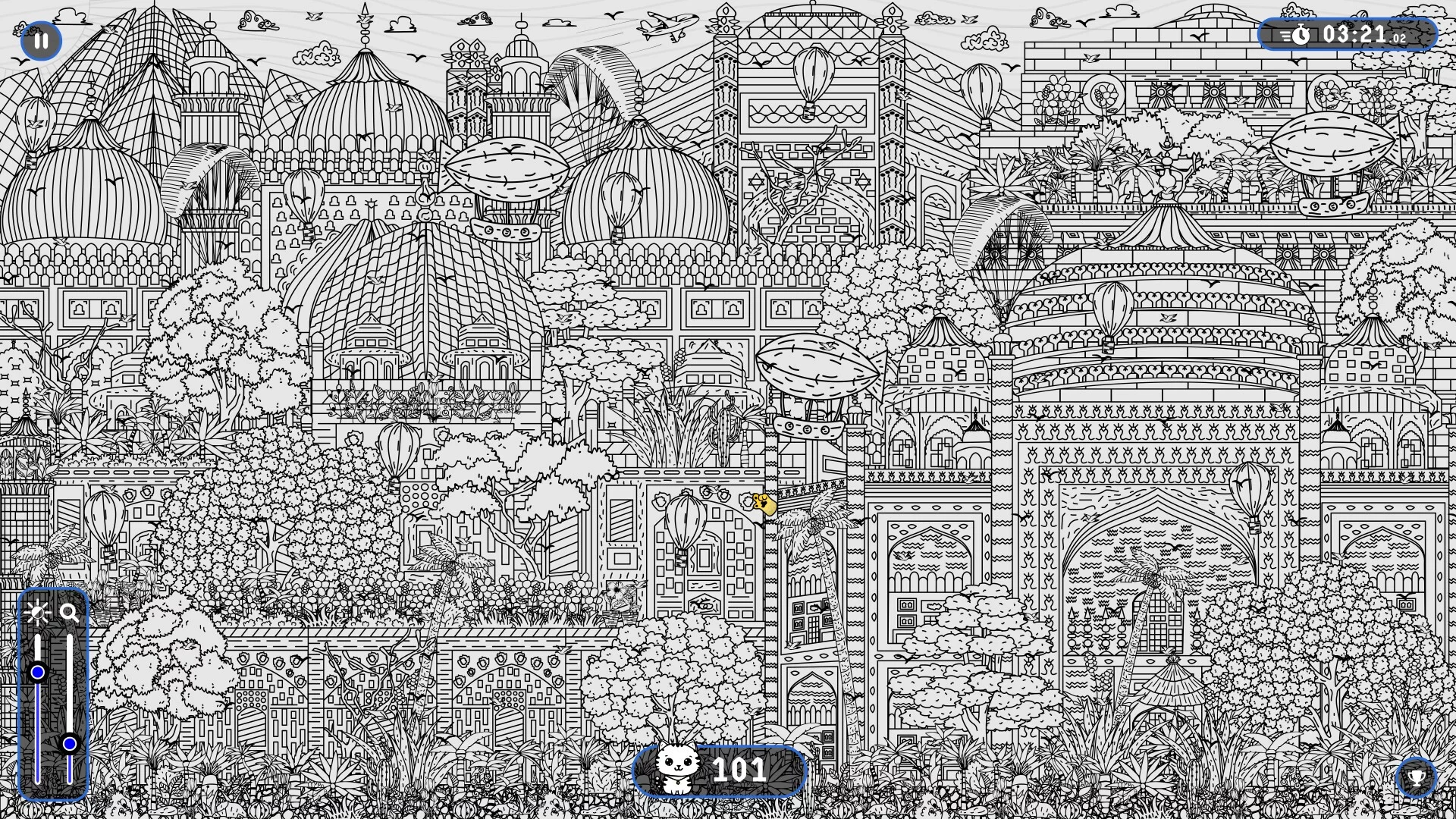 Изображение игры: 101 Cats Hidden in New Delhi