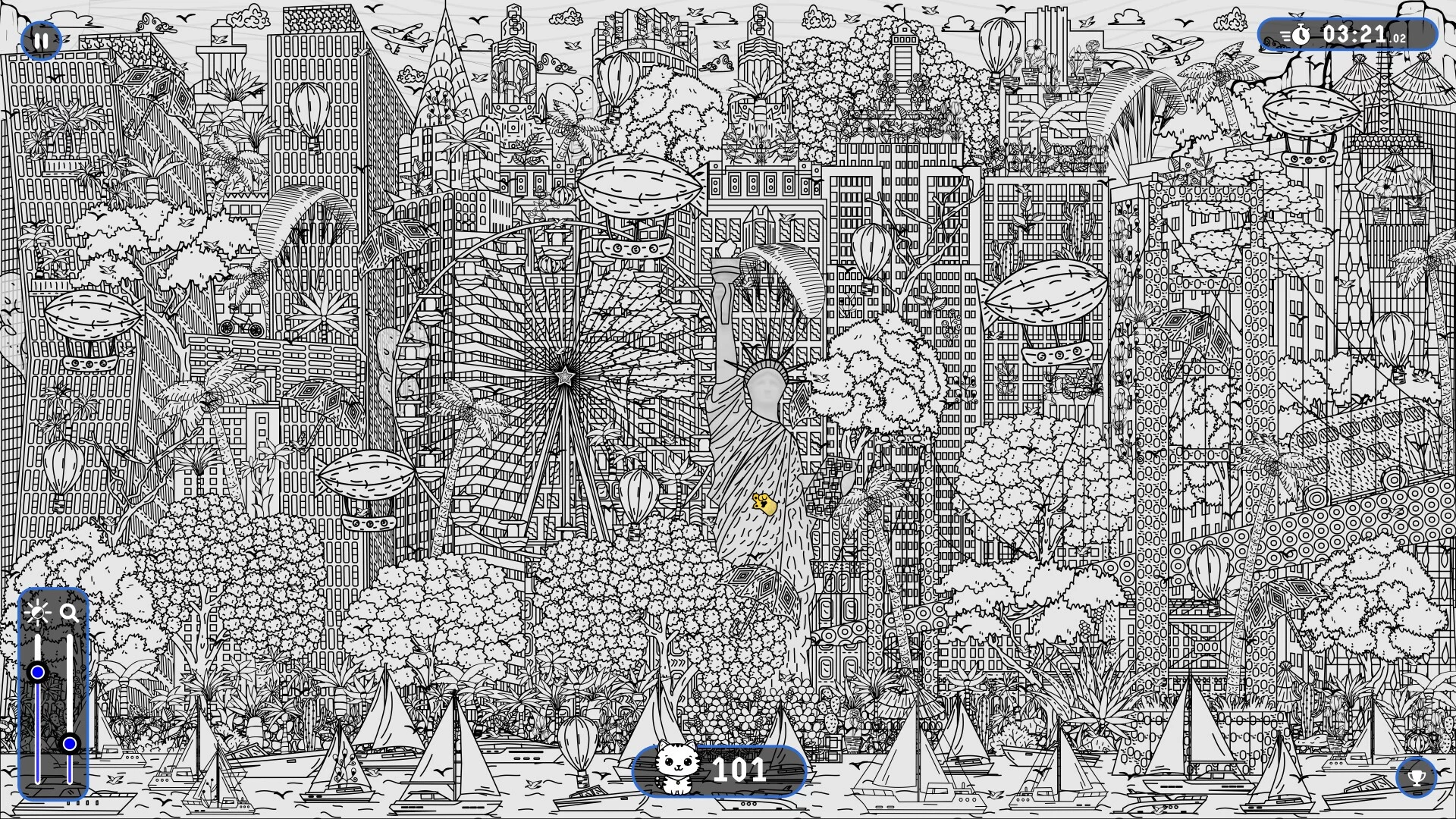 Изображение игры: 101 Cats Hidden in New York