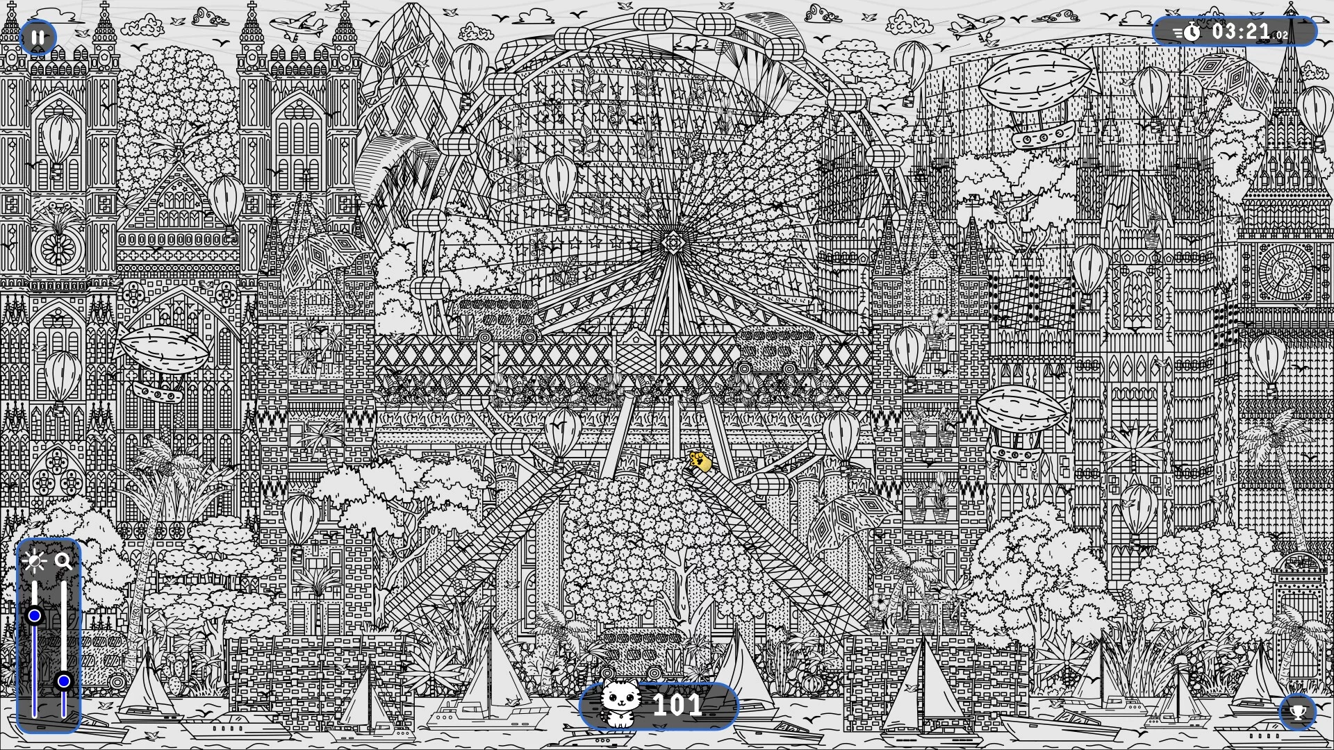 Изображение игры: 101 Cats Hidden in London