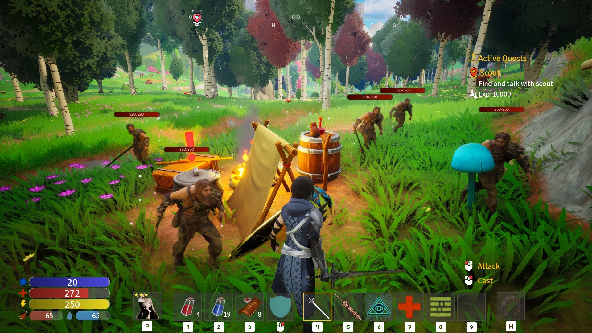 Изображение игры: Monster Girl Saga: Fallen Heroes