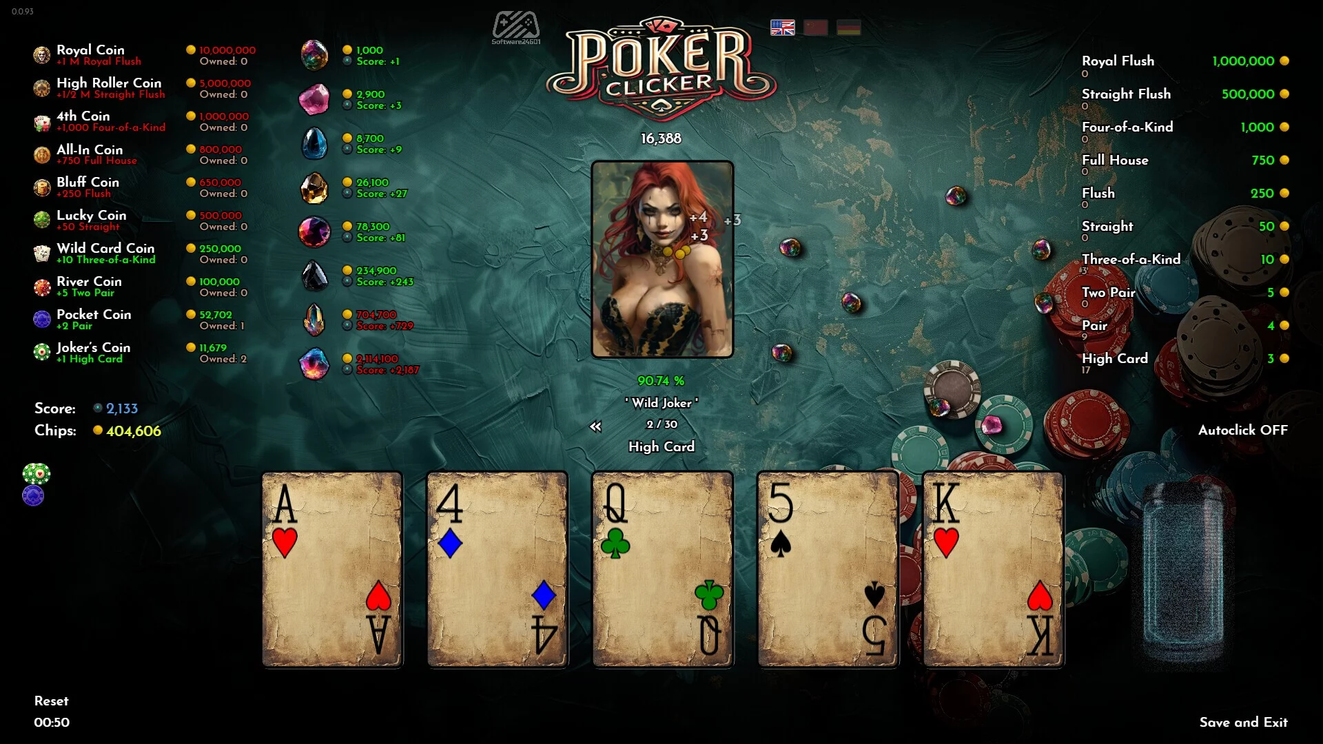 Изображение игры: Poker Clicker