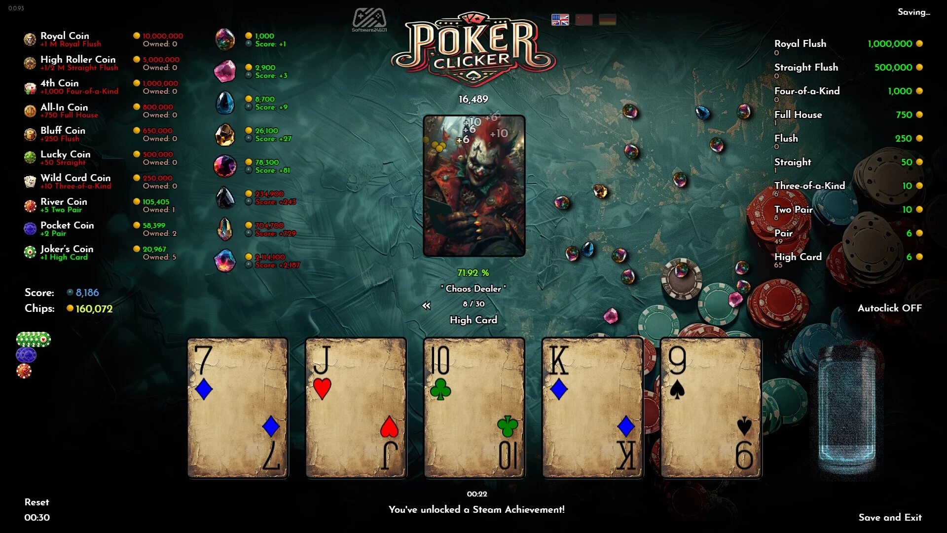 Изображение игры: Poker Clicker