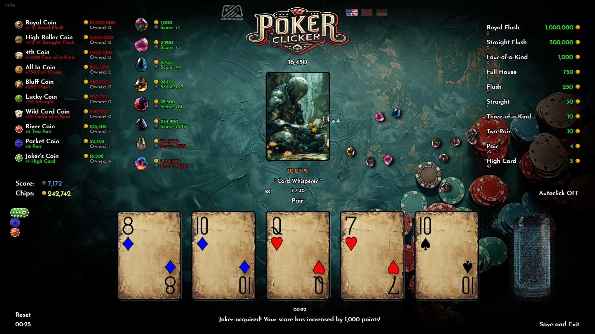 Изображение игры: Poker Clicker