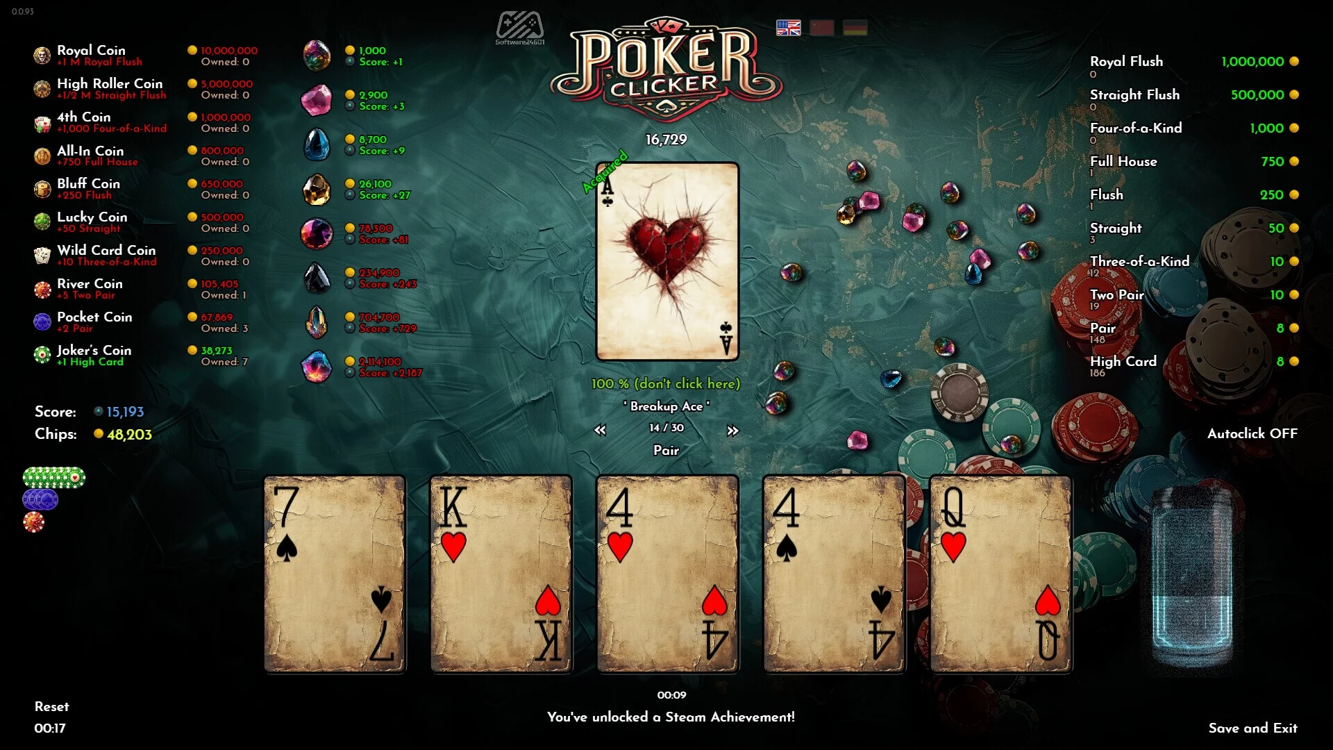 Изображение игры: Poker Clicker