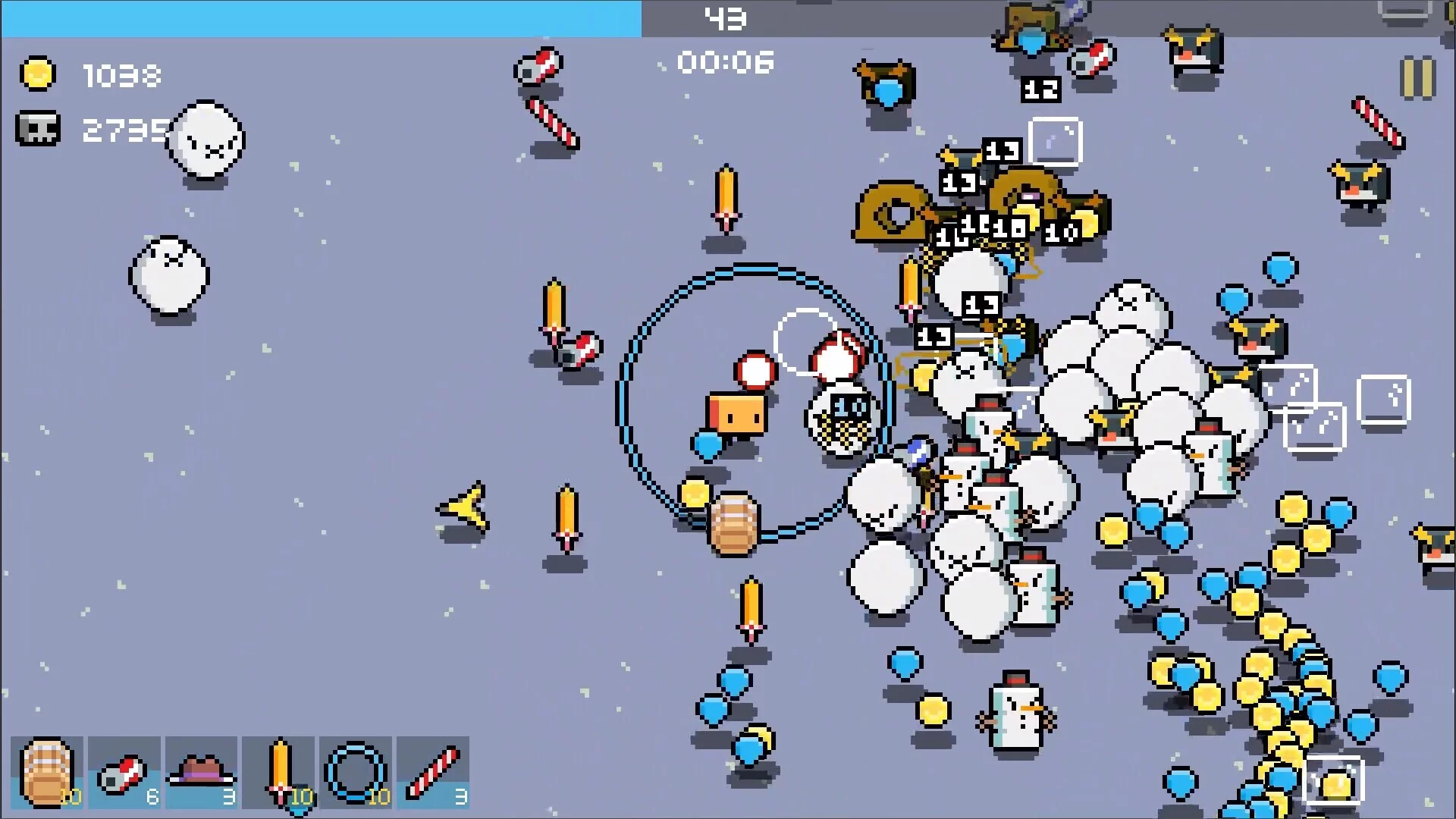 Изображение игры: Smol Survivors