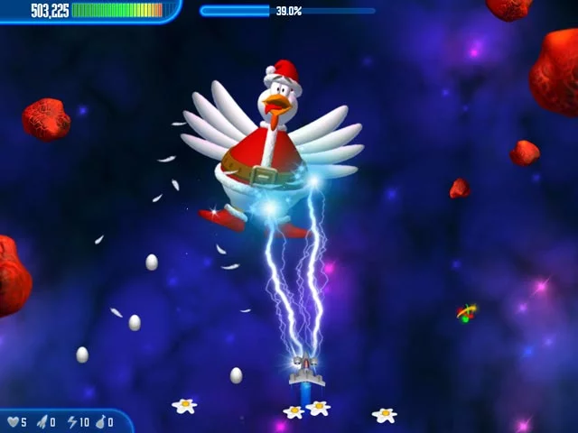 Изображение игры: Chicken Invaders 3: Christmas Edition