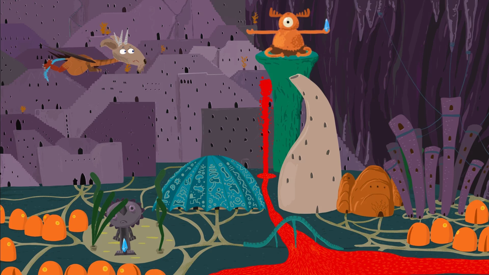 Изображение игры: Cave Hikers