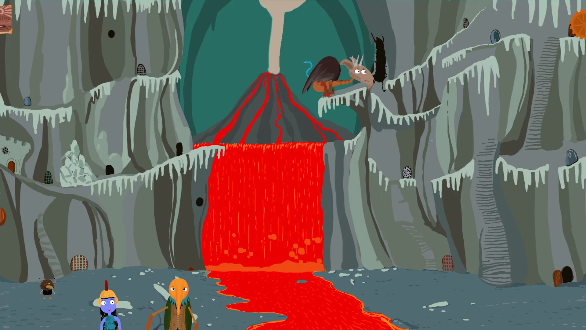 Изображение игры: Cave Hikers