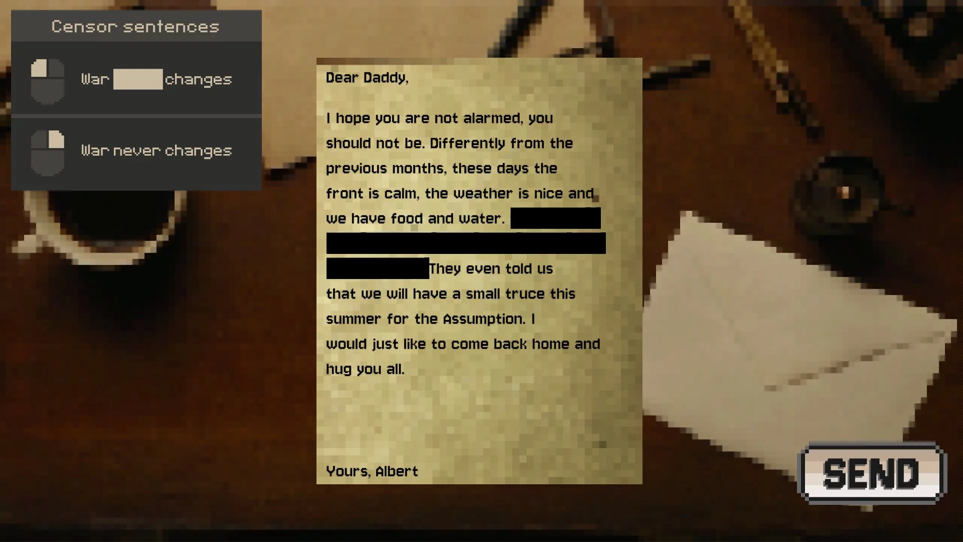 Изображение игры: Letters from the War