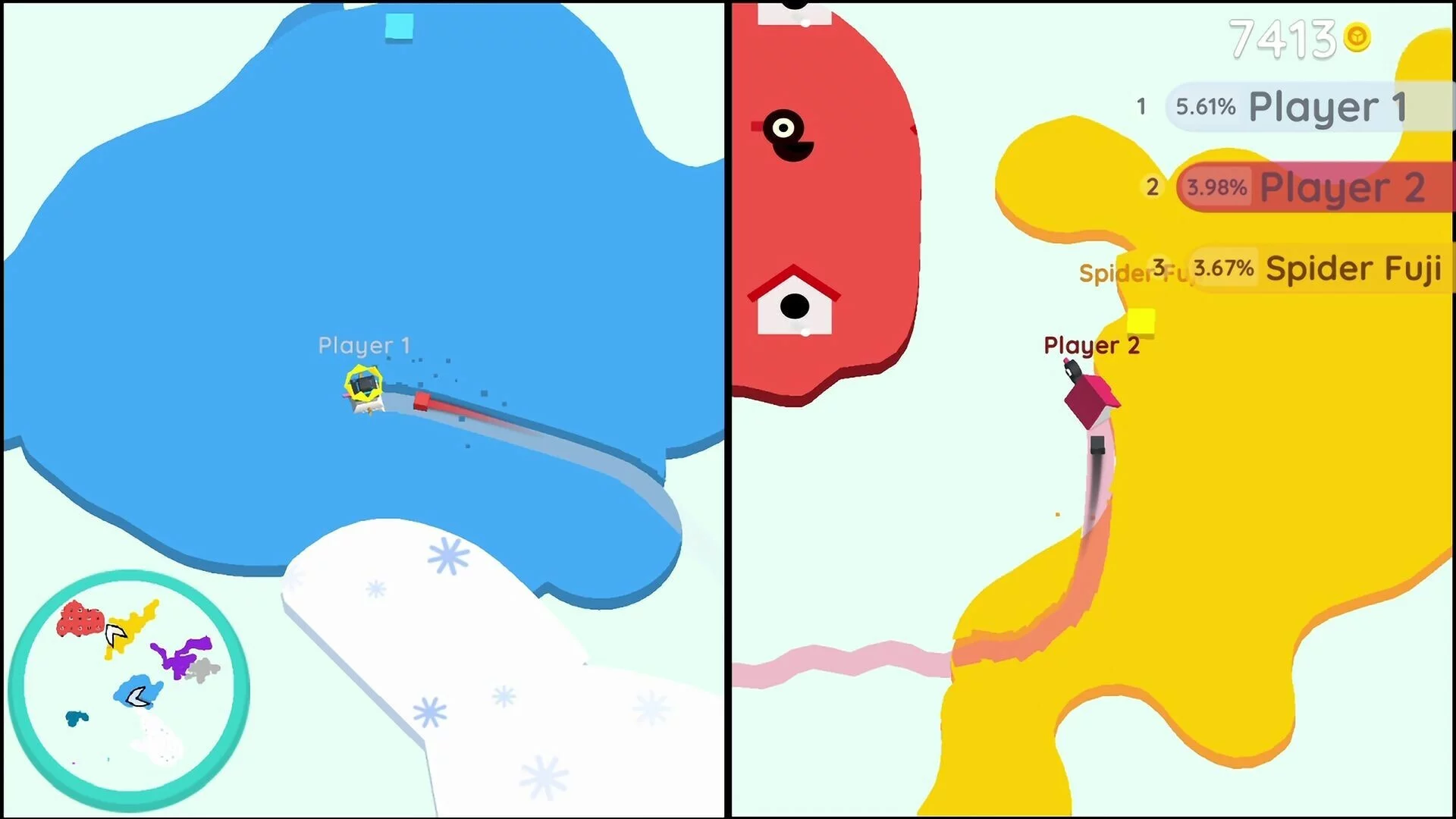 Изображение игры: Paper io 2