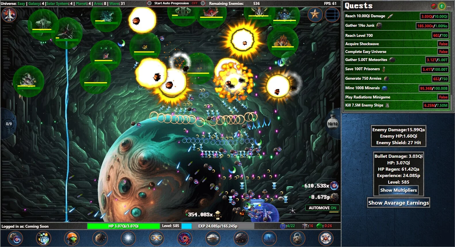 Изображение игры: Galaxy Idle Clicker