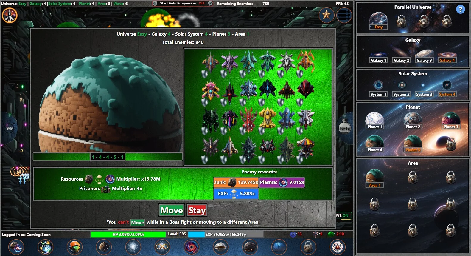 Изображение игры: Galaxy Idle Clicker