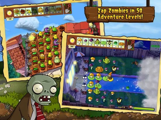 Изображение игры: Plants vs. Zombies HD