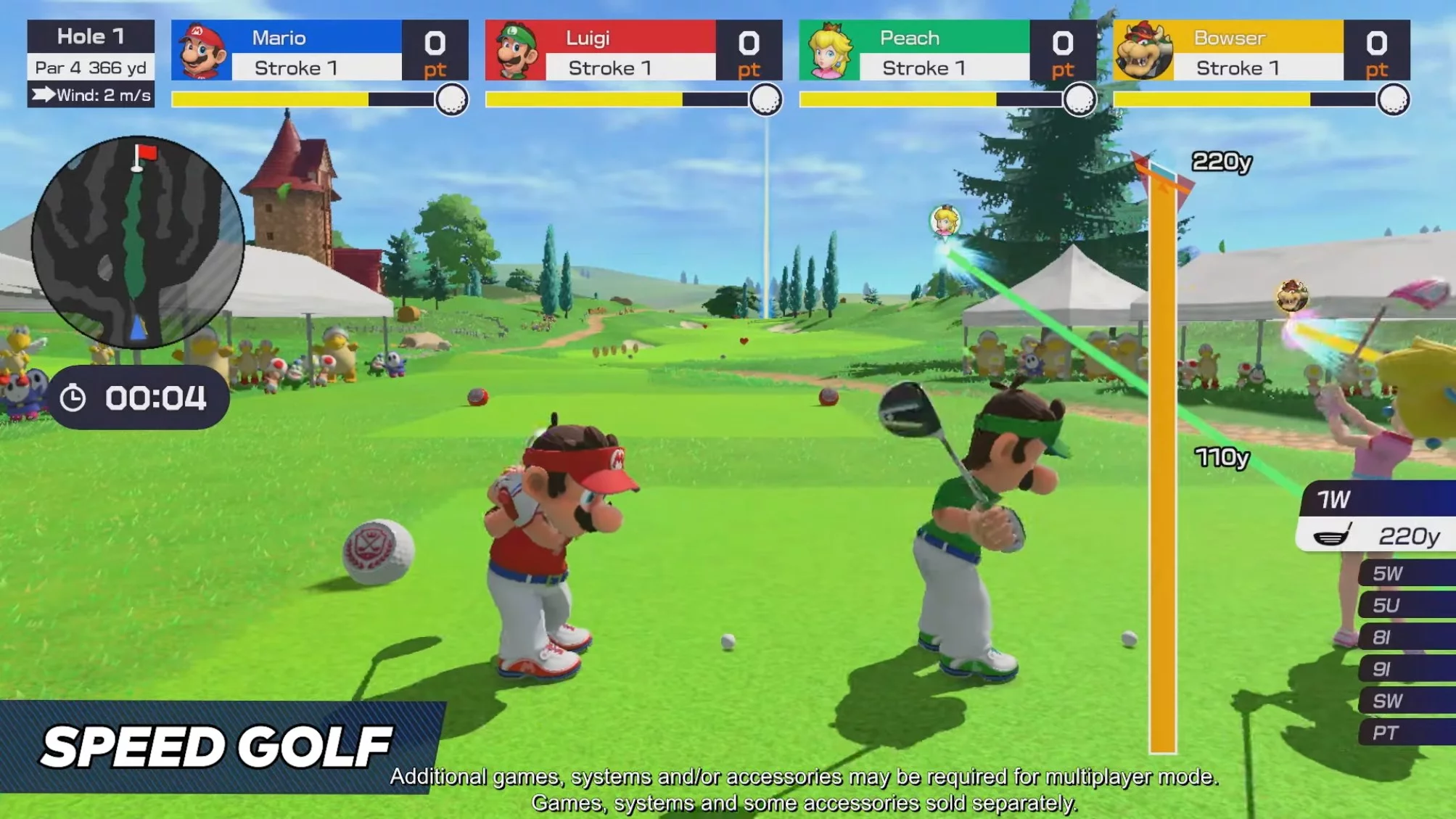 Изображение игры: Mario Golf: Super Rush