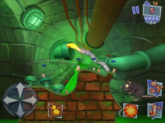 Изображение игры: Worms 3