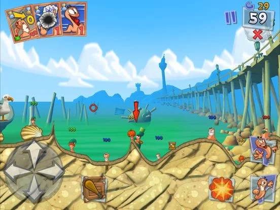 Изображение игры: Worms 3