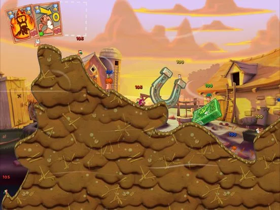 Изображение игры: Worms 3