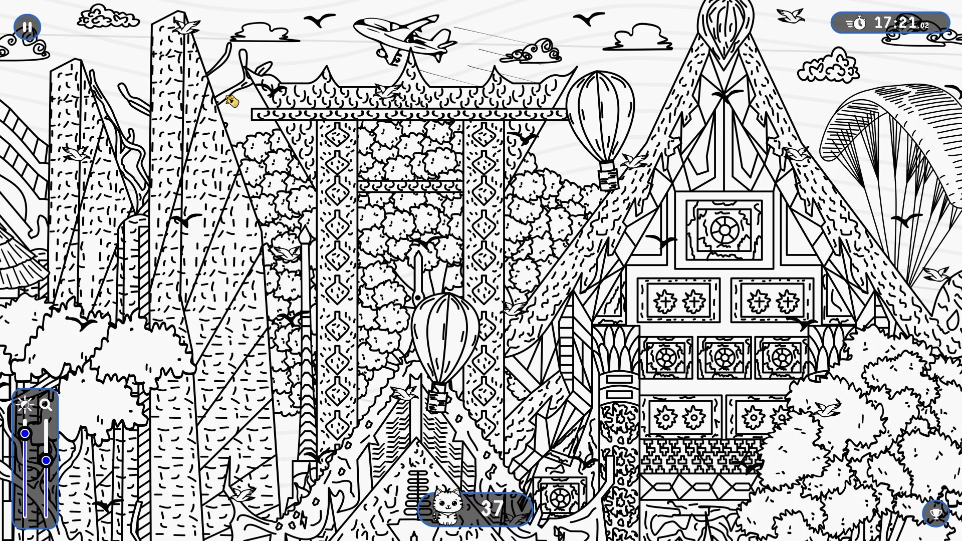 Изображение игры: 101 Cats Hidden in Bangkok