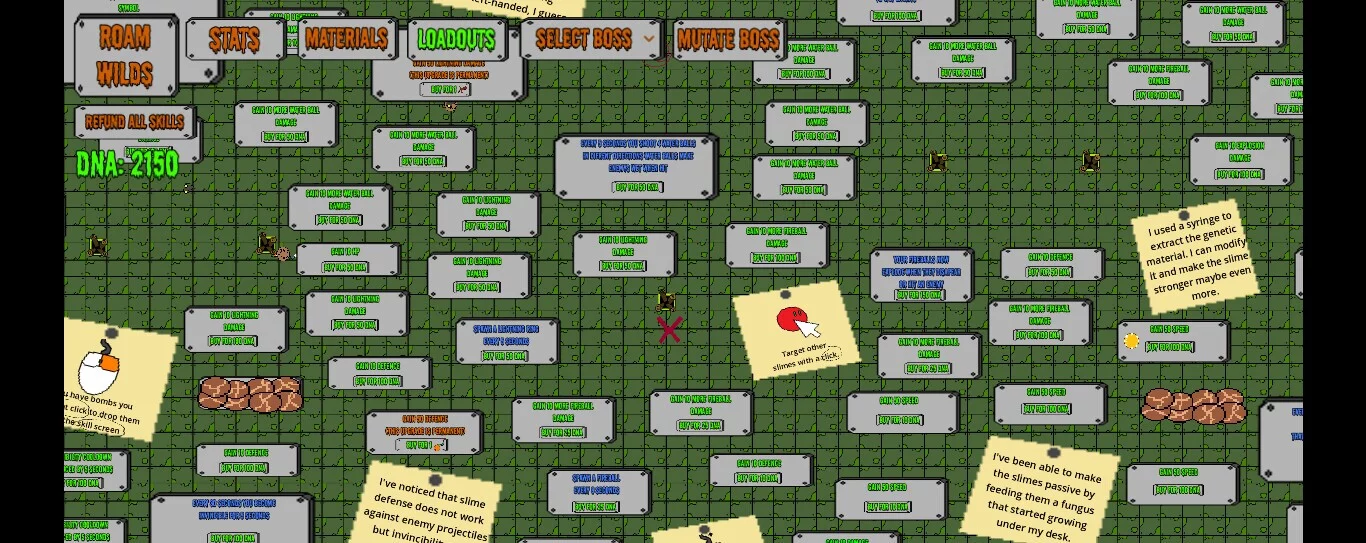 Изображение игры: Skills and Slimes