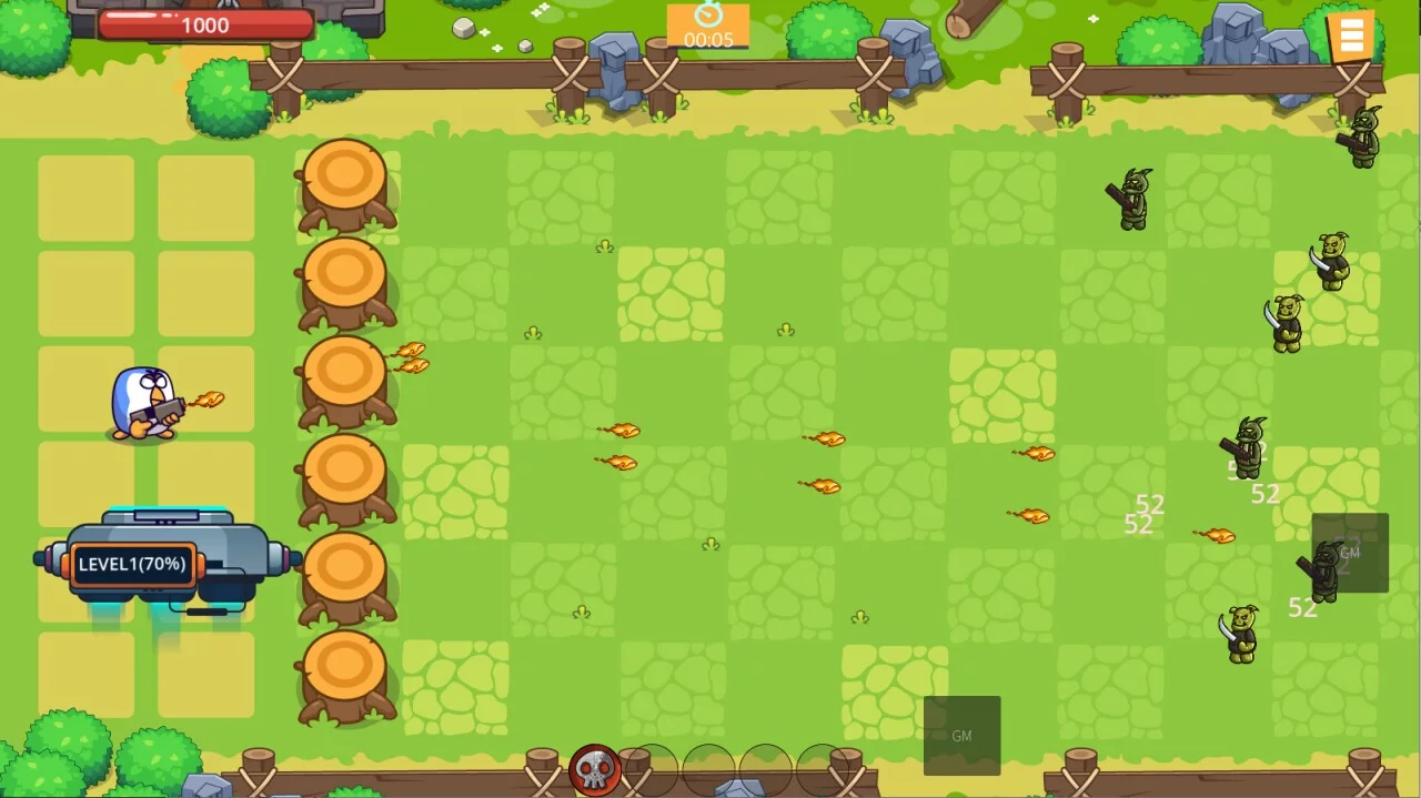 Изображение игры: Chicken Defense War - Tower Defense