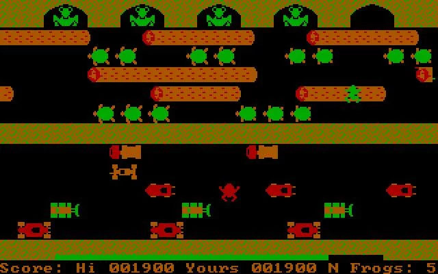Изображение игры: Frogger (1983)
