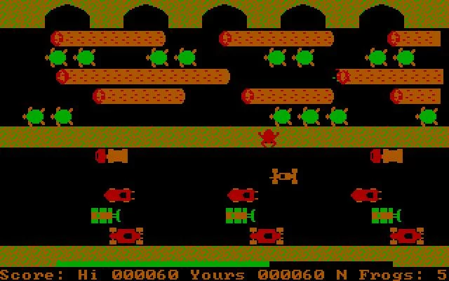 Изображение игры: Frogger (1983)