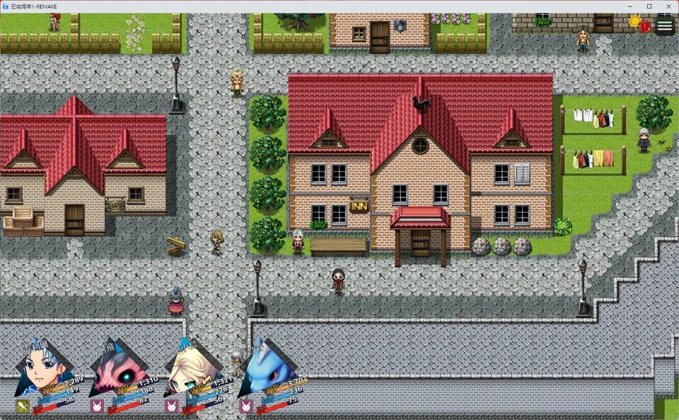 Изображение игры: 巴哈姆特1-REMAKE(BAHAMUT1-REMAKE)