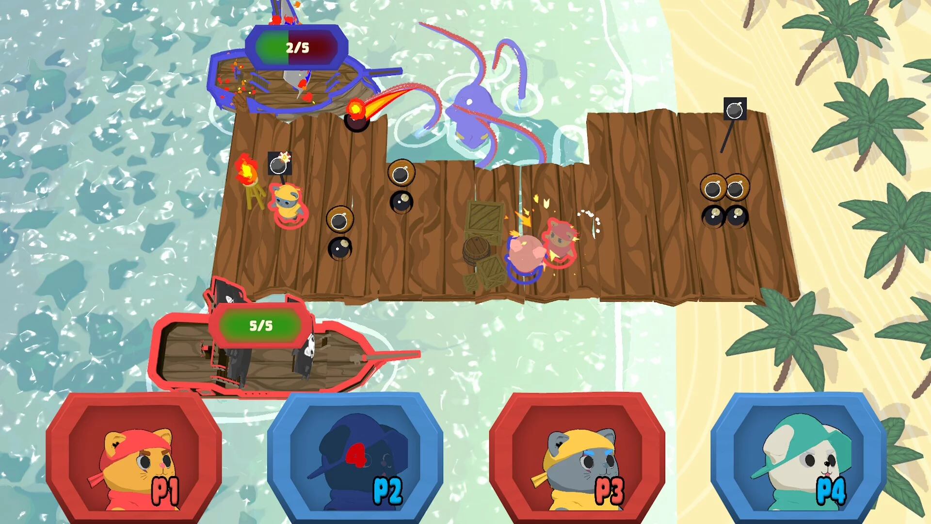Изображение игры: Paw Pirates