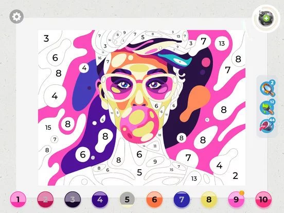 Изображение игры: Gallery: Coloring Book & Decor