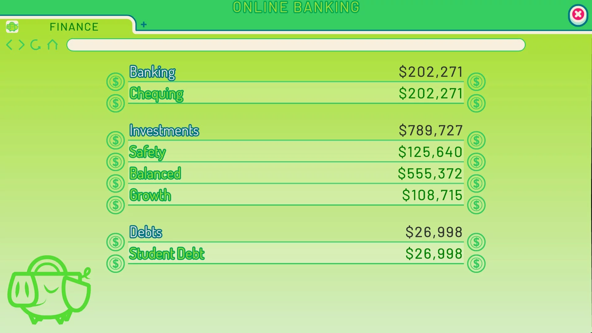 Изображение игры: Personal Finance Simulator