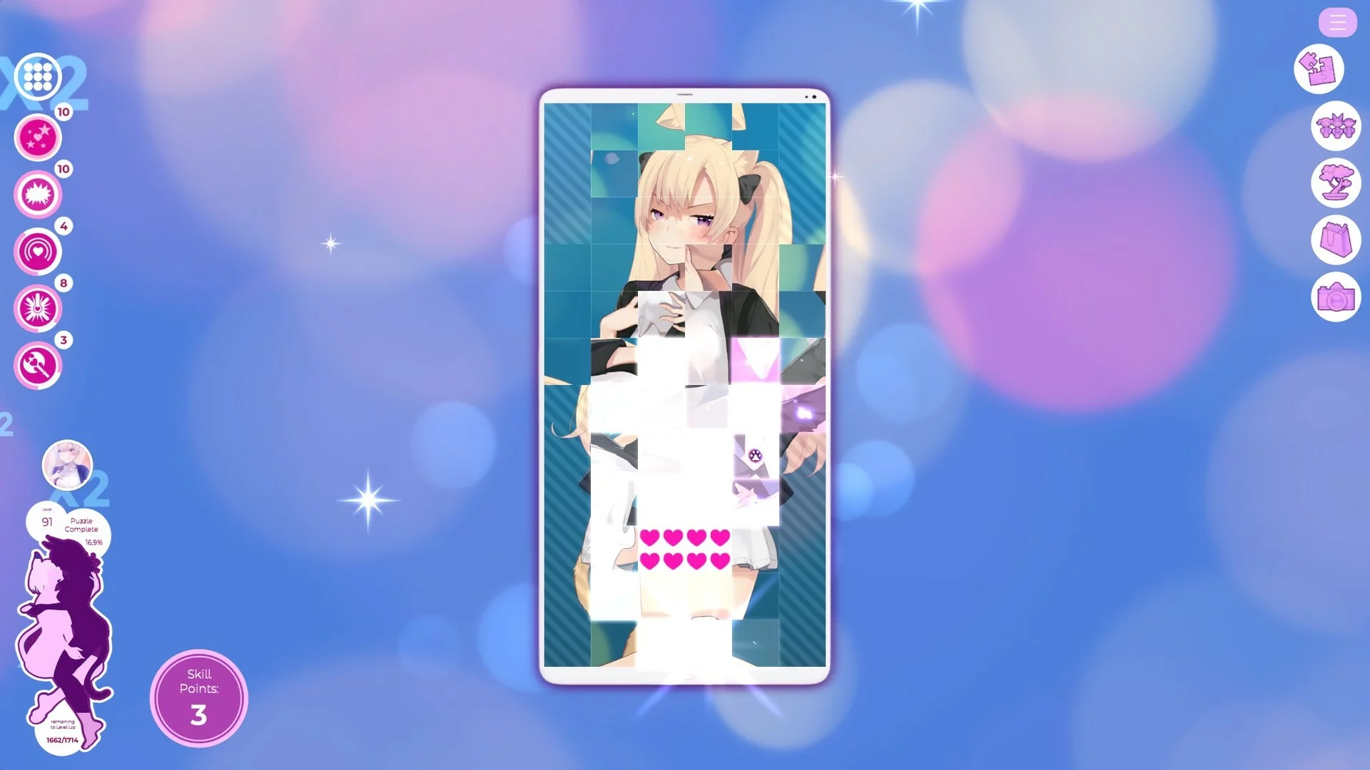 Изображение игры: Mosaique Neko Waifus 3