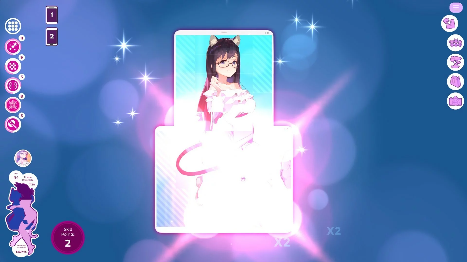 Изображение игры: Mosaique Neko Waifus 3