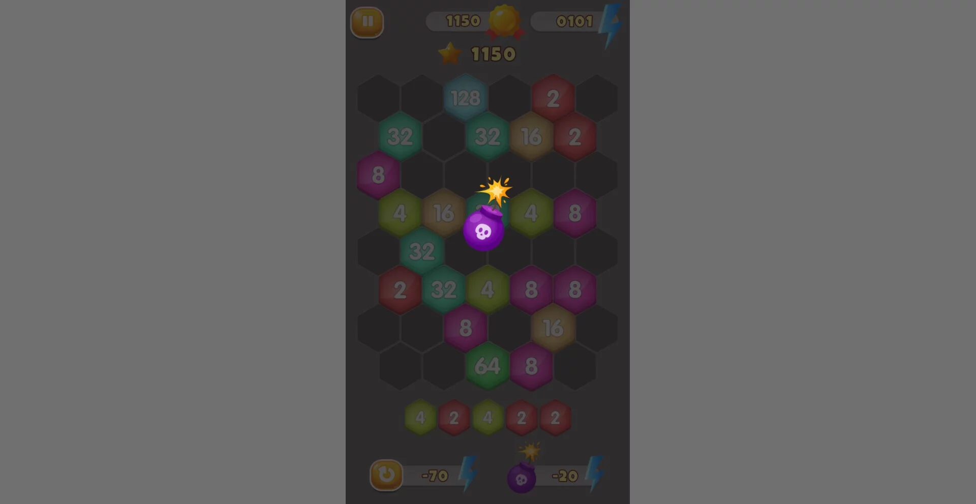 Изображение игры: HexaMerge 2048