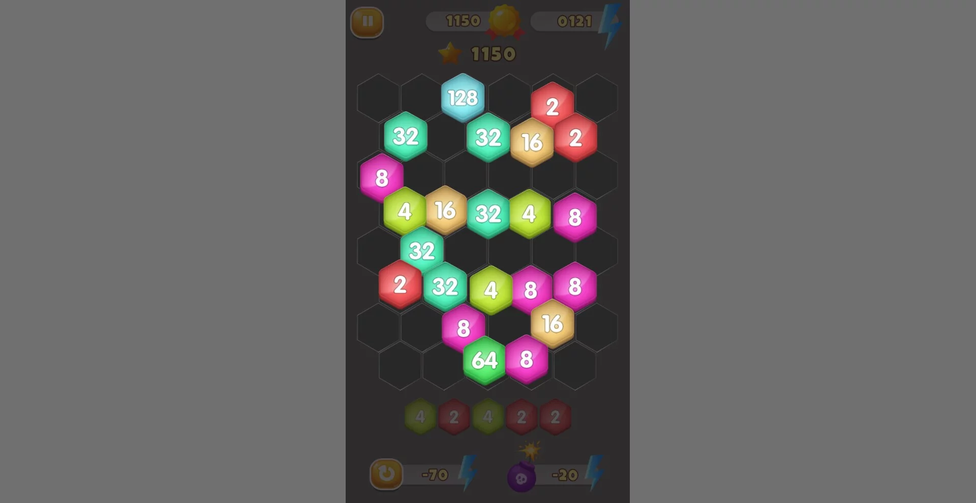 Изображение игры: HexaMerge 2048