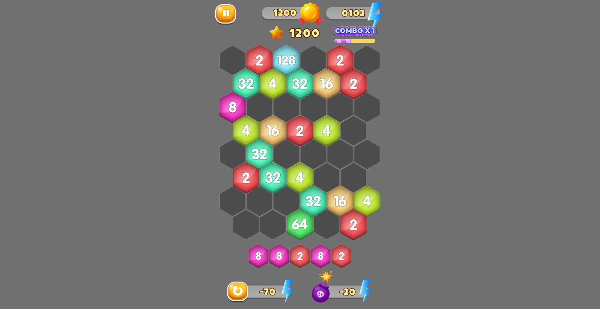 Изображение игры: HexaMerge 2048