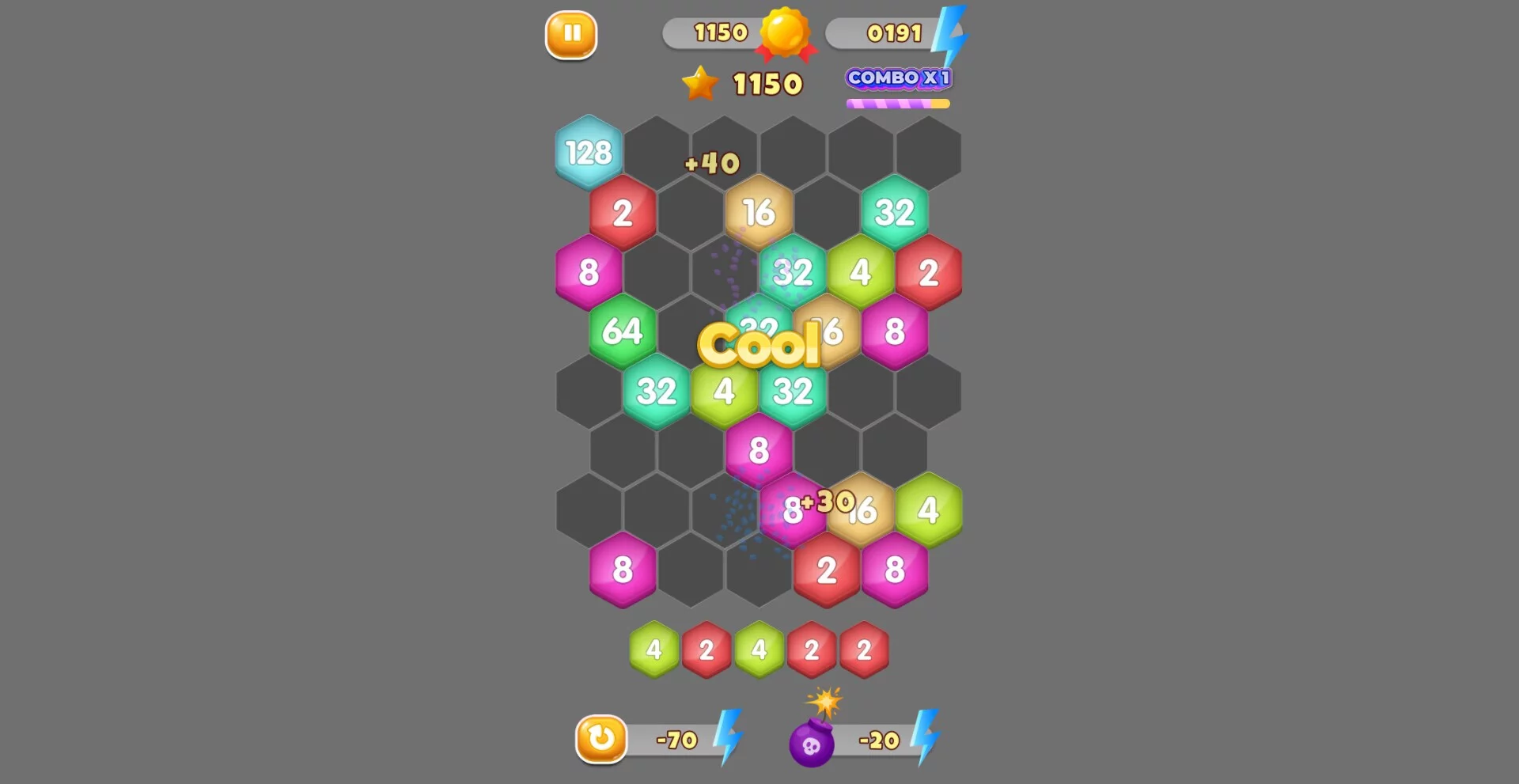 Изображение игры: HexaMerge 2048