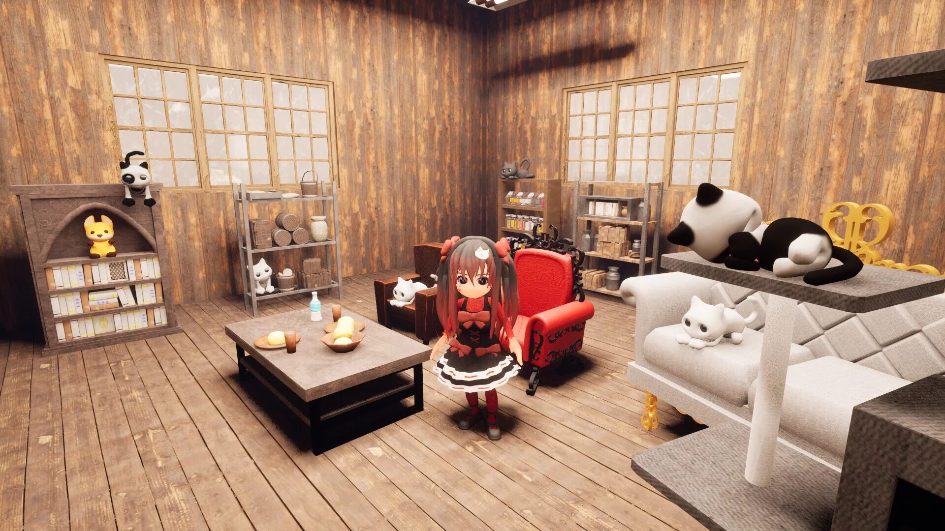 Изображение игры: 幽霊屋敷と猫の家