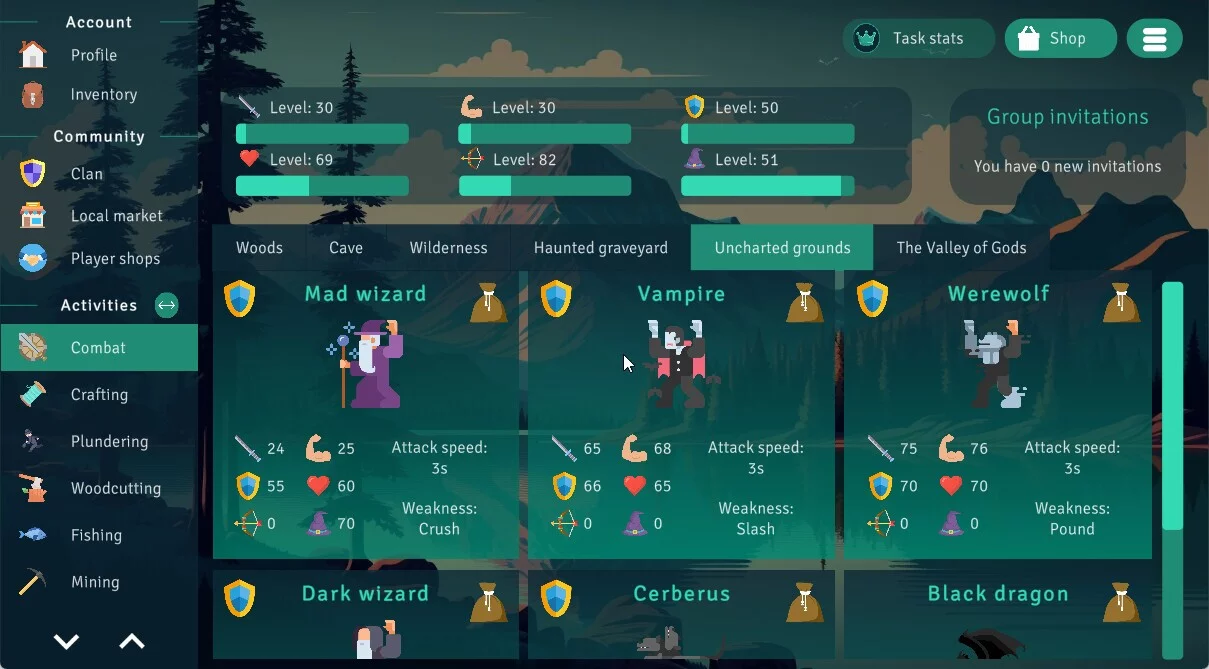 Изображение игры: Idle Clans