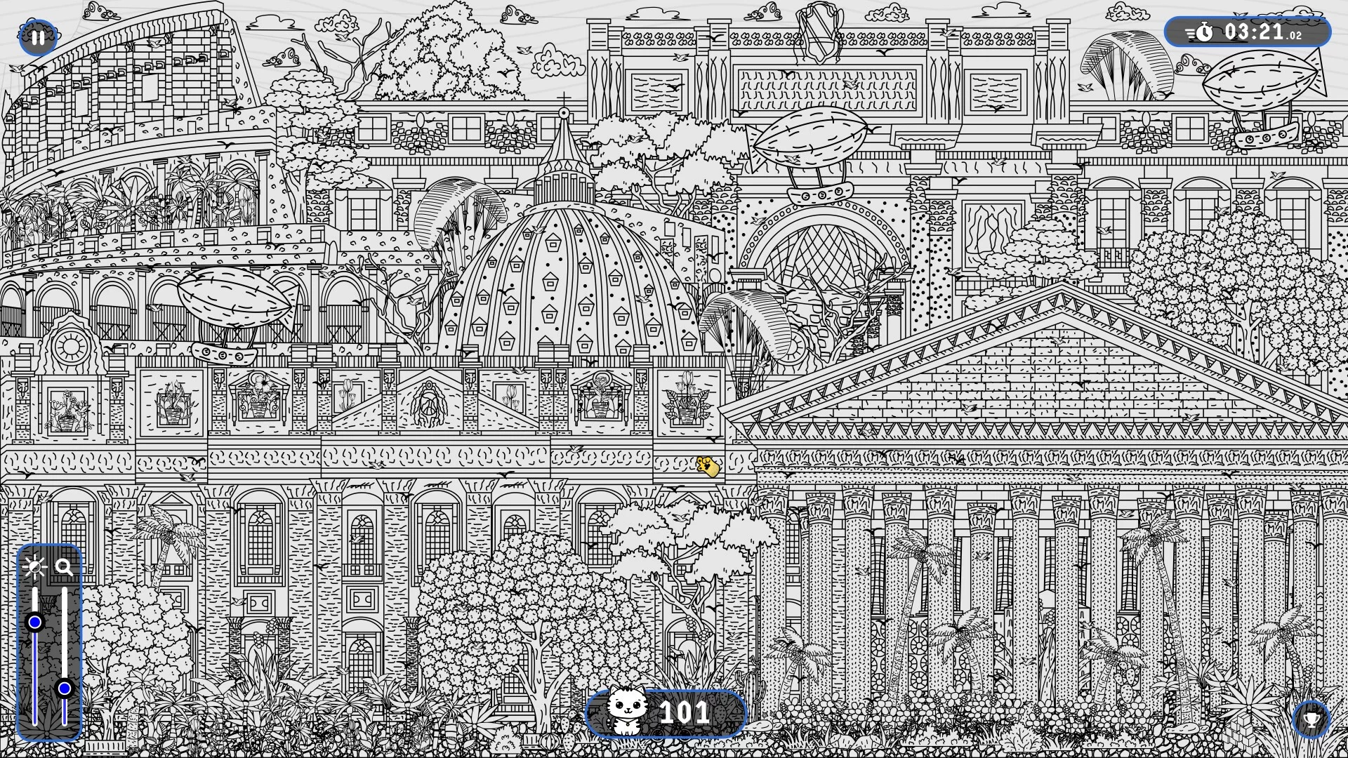 Изображение игры: 101 Cats Hidden in Rome